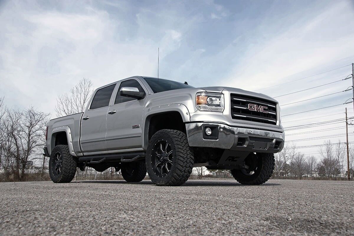 Rough Country Chevy GMC 1500 Pickup 5" Lift Kit w/ Struts 14-18 4WD Alum Arms -2