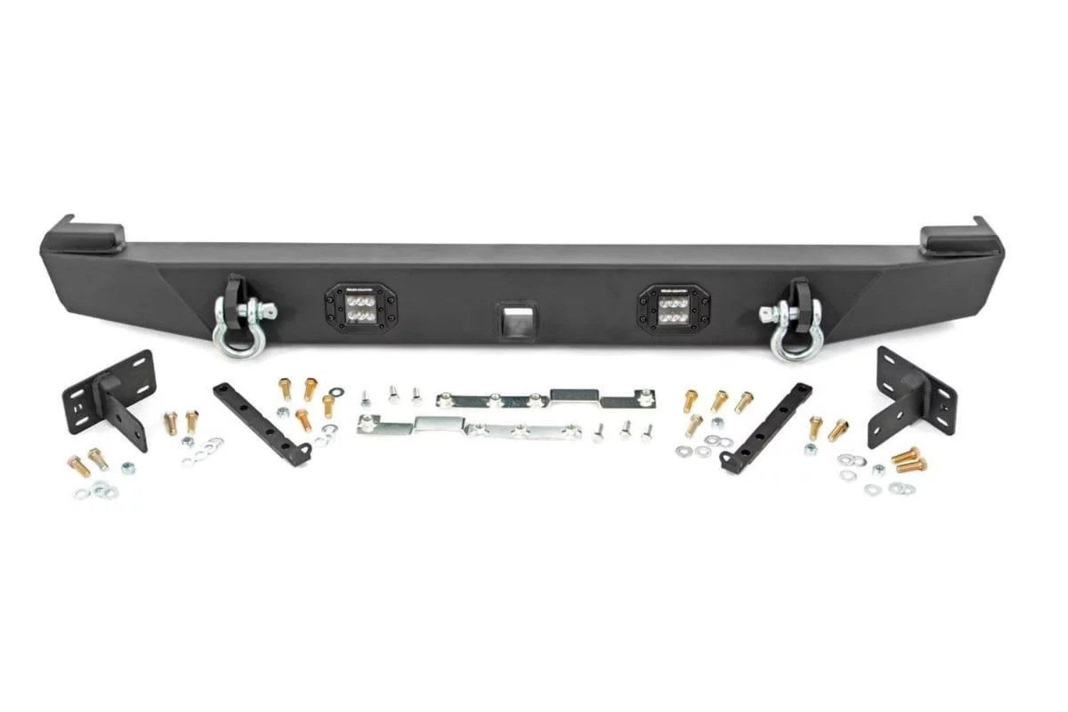 Rough Country Rear LED Bumper w/Lower QP Armor Jeep Cherokee XJ 97-01 110504-10571
