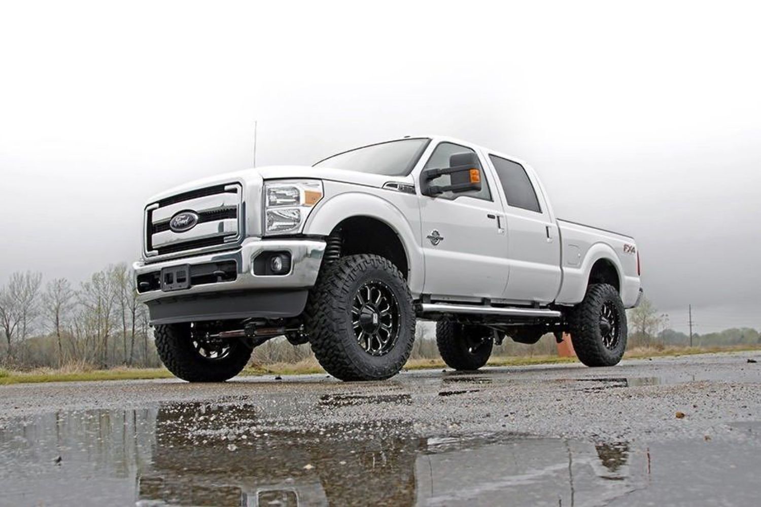 Rough Country 4d F250 6" Radius Arm Lift Kit 15-16 Diesel 4WD W/ Overloads -3