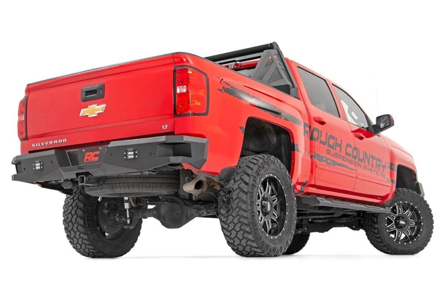 Chevy 1500 Pickup Heavy Duty Rear LED Bumper 07-18 -2