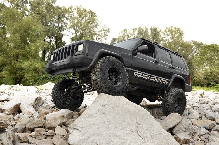 Rough Country 6.5" Long Arm Lift Kit for NP242 Equipped Jeep Cherokee XJ 84-01 -3