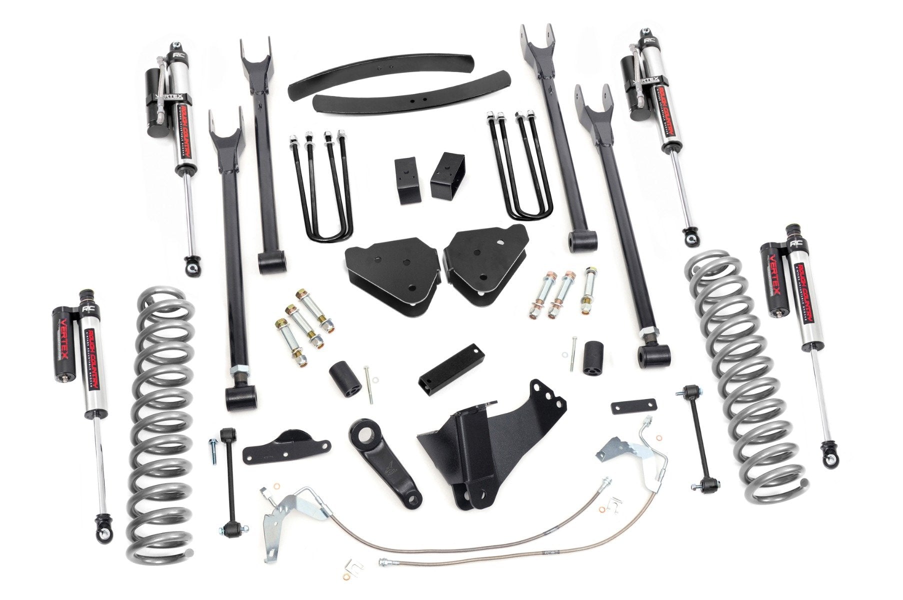 Rough Country 4-Link Suspension Lift Kit 6" for Ford Diesel 08-10 SuperDuty F250 58450