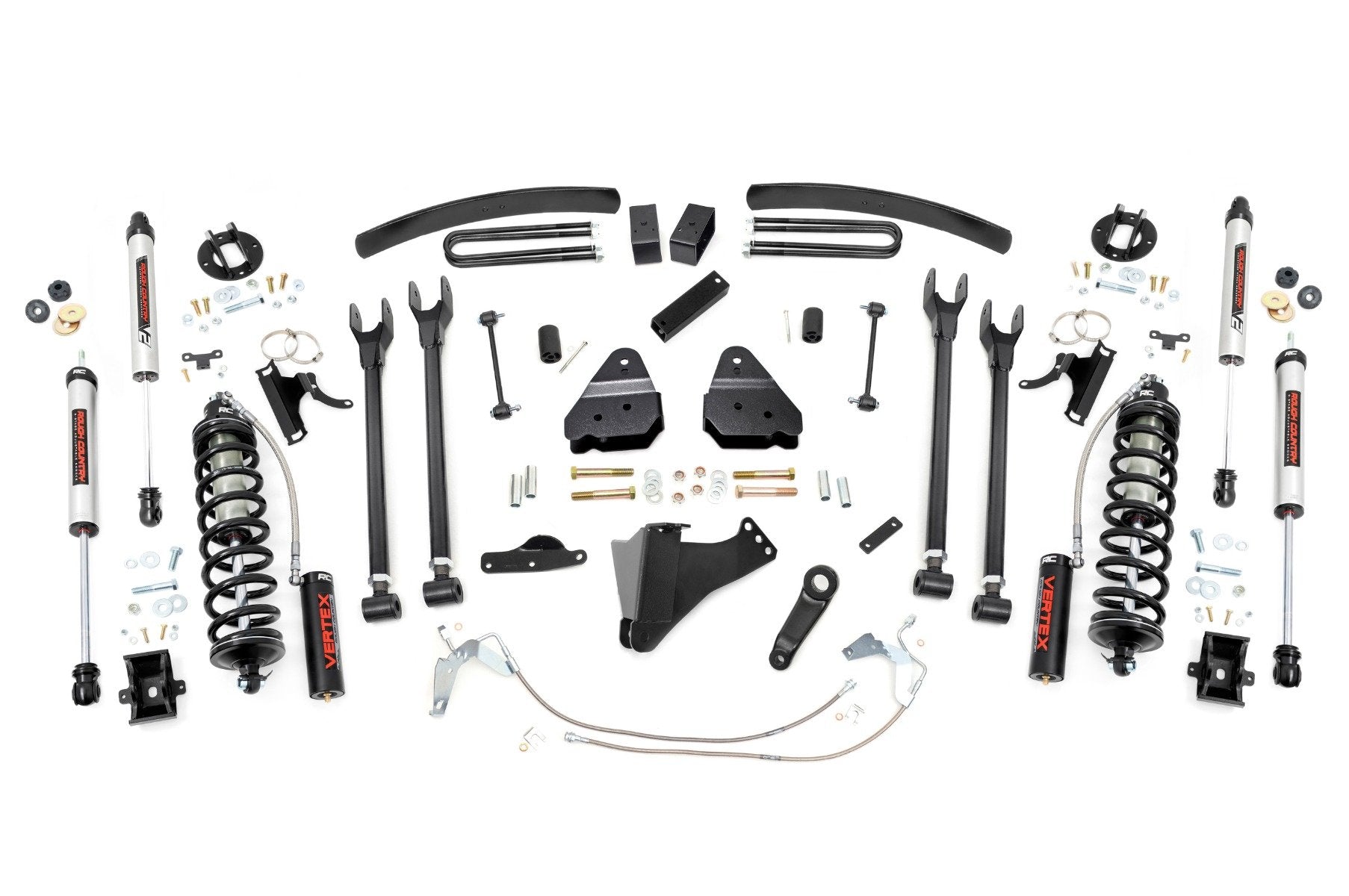 Rough Country 6" Lift Kit Diesel 4 Link C/O V2 for Ford Super Duty 08-10 58458