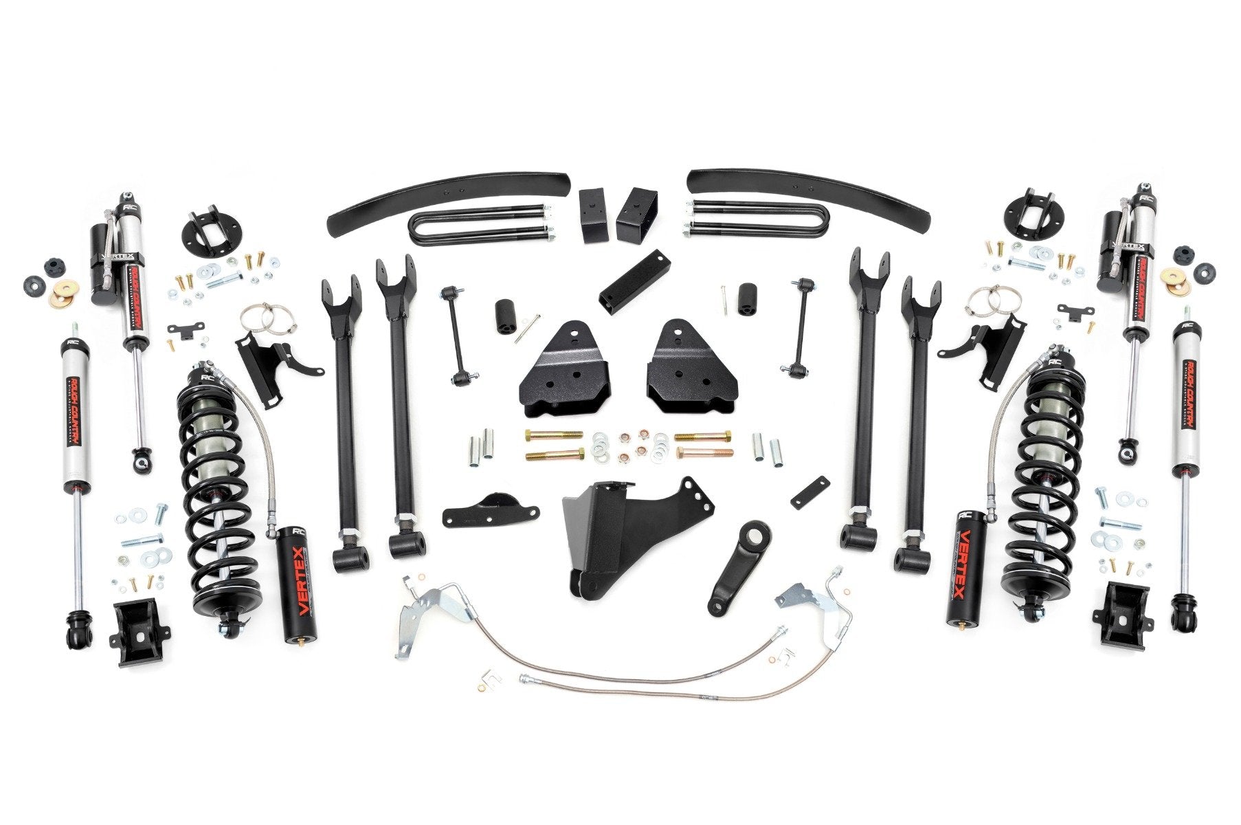 Rough Country 6" Lift Kit Diesel 4 Link C/O Vertex for Ford Super Duty 08-10 58459