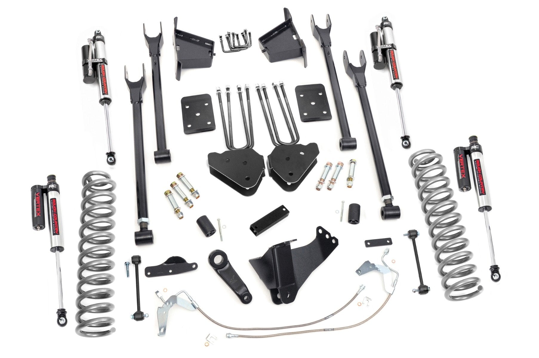 Rough Country 8" Lift Kit for Ford 08-10 F-250/350 4-Link w/Vertex Shock 59250