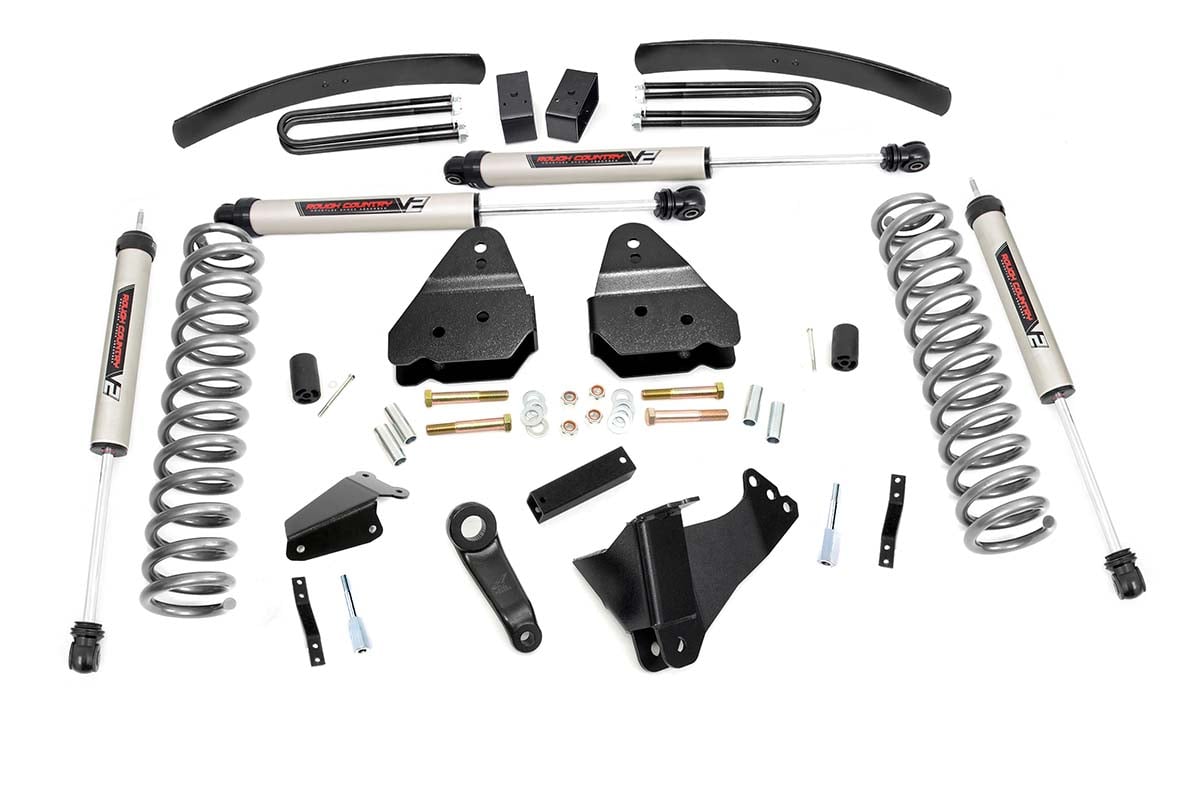 Rough Country 6in Suspension Lift Kit for Ford 05-07 F-250 4wd-Gas-V2 Monotube 59670