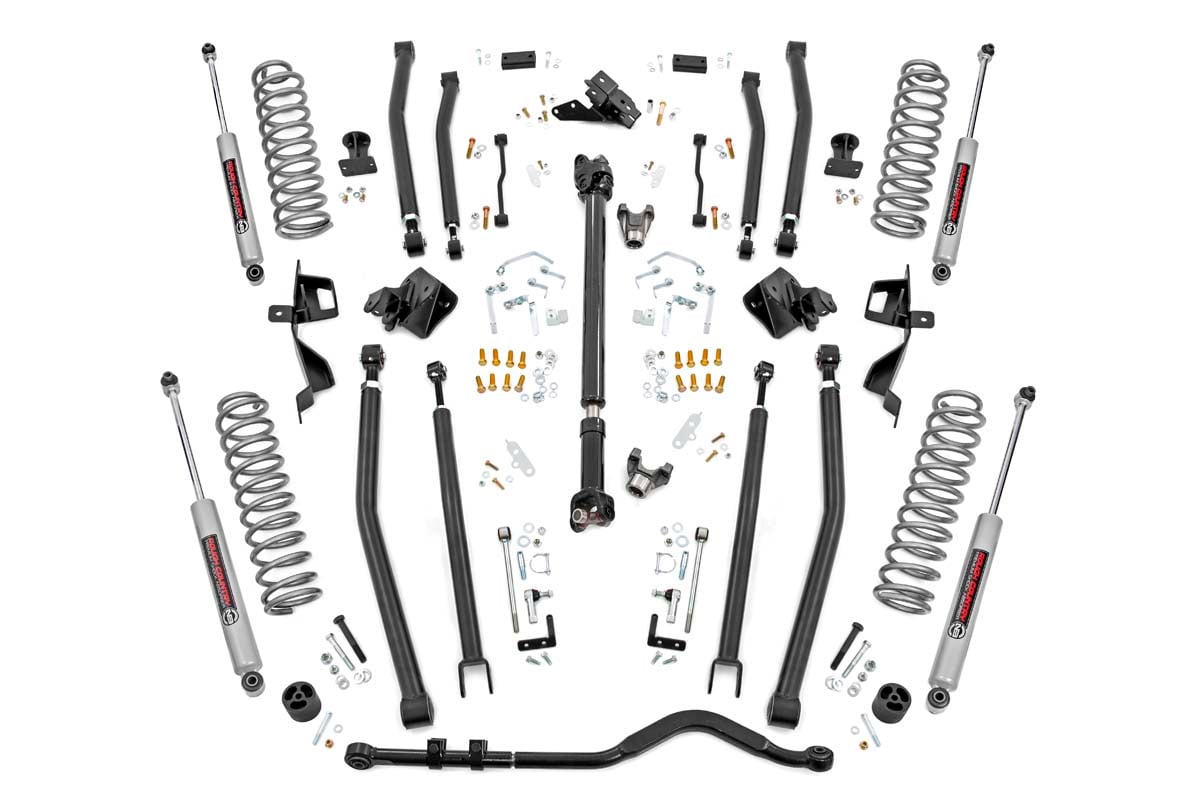 Rough Country 6" Long Arm Suspension Lift Kit for Wrangler JLU 18-19 4-Door 66030