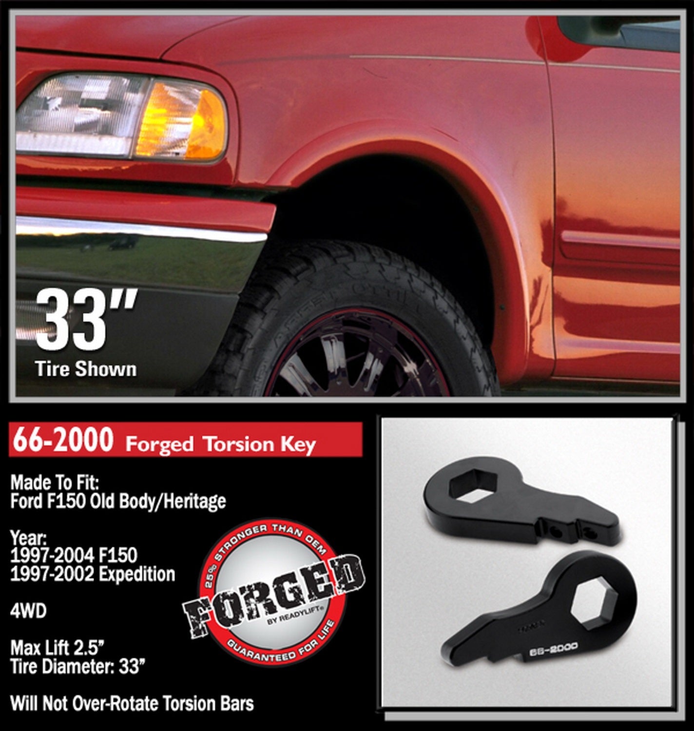 Readylift Suspension Lift Kit 1997-00 for Ford F150 2" Leveling Kit  66-2000 -2