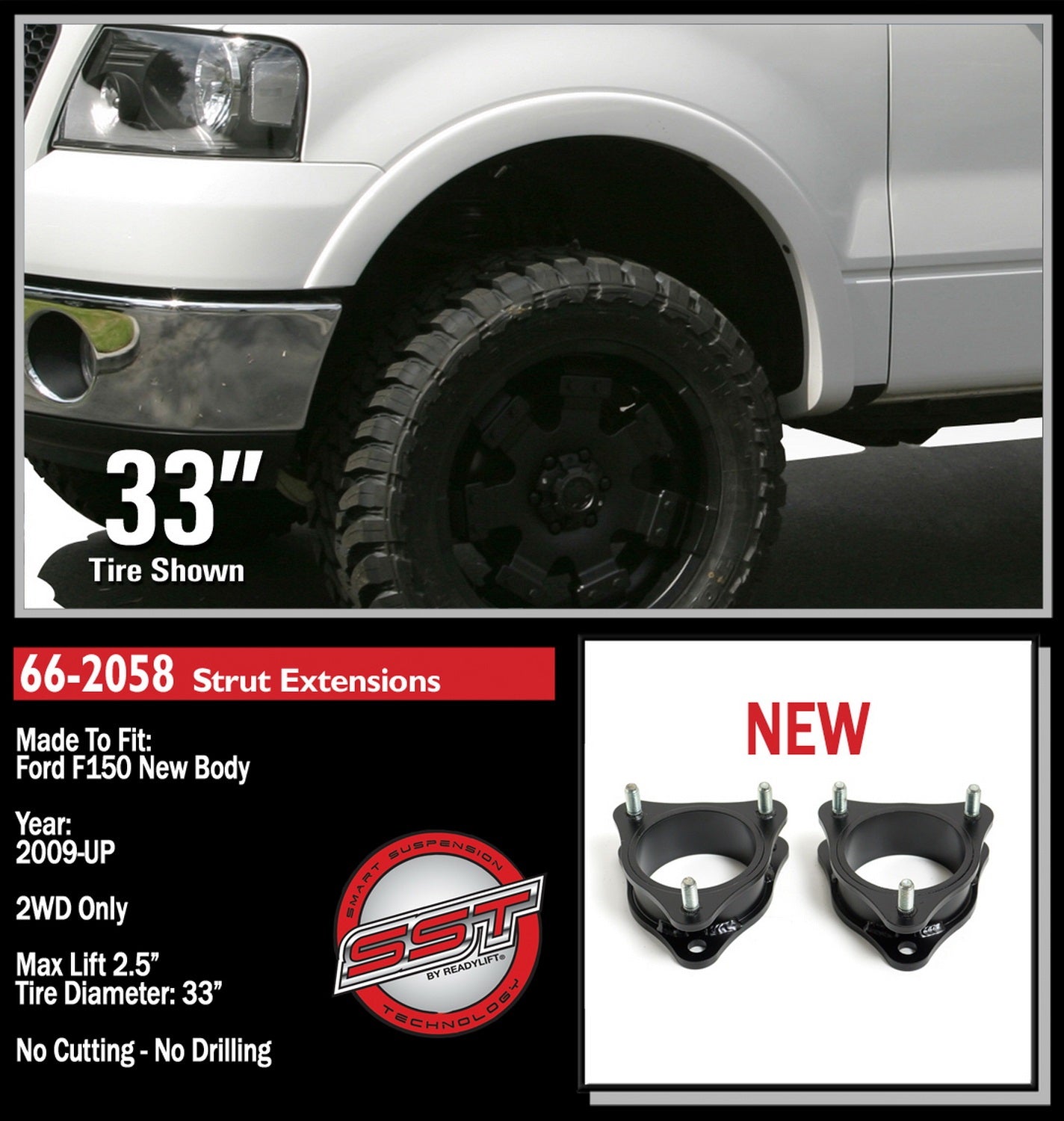 ReadyLift 2.5" Front Leveling for Ford F-150, Mark LT 2004-2014 -3