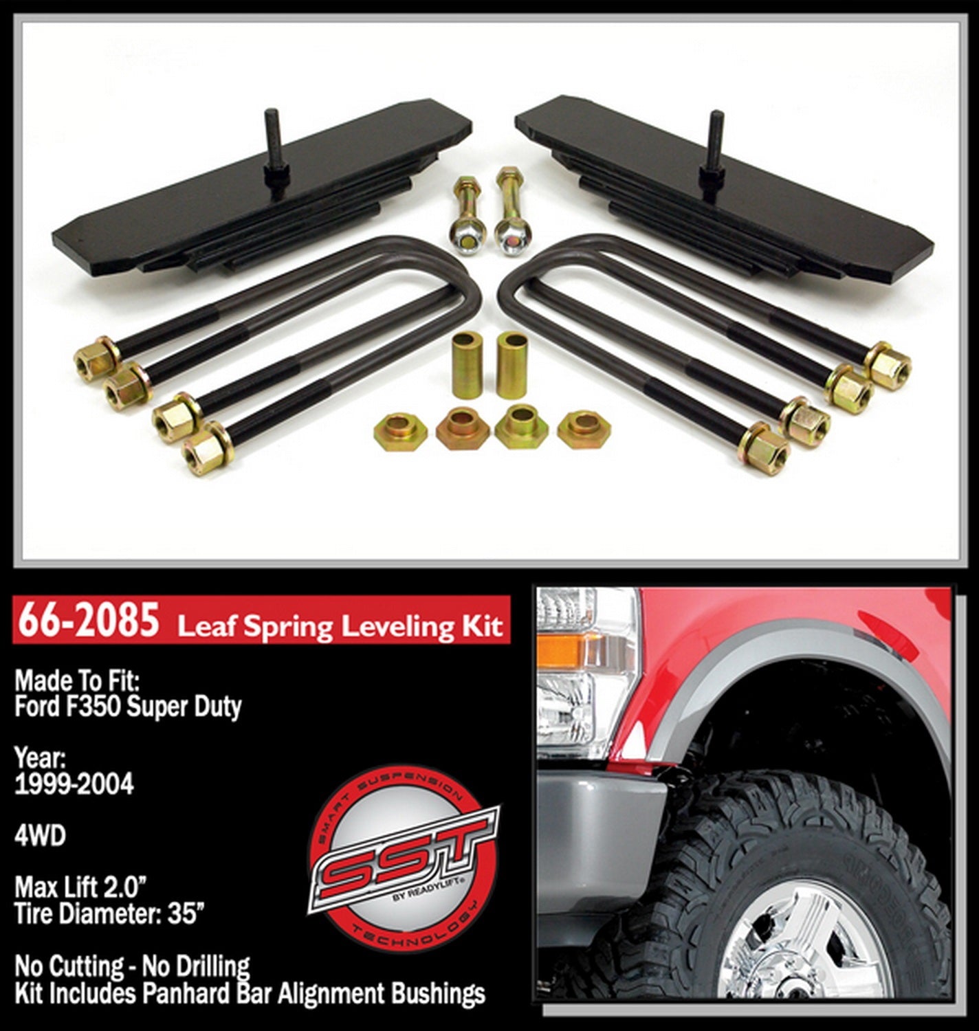 ReadyLift 2" Front Leveling Kit for Ford SuperDuty 4WD 1999-2004 -2