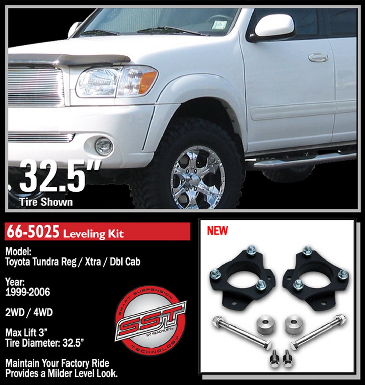 ReadyLift 2.5" Front Leveling Kit for Toyota Tundra Sequoia 1999-2006 -2