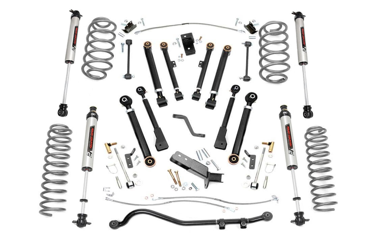 Rough Country 4 Inch Lift Kit X-Series V2 for Jeep Wrangler TJ 4wd (1997-2006) 66171