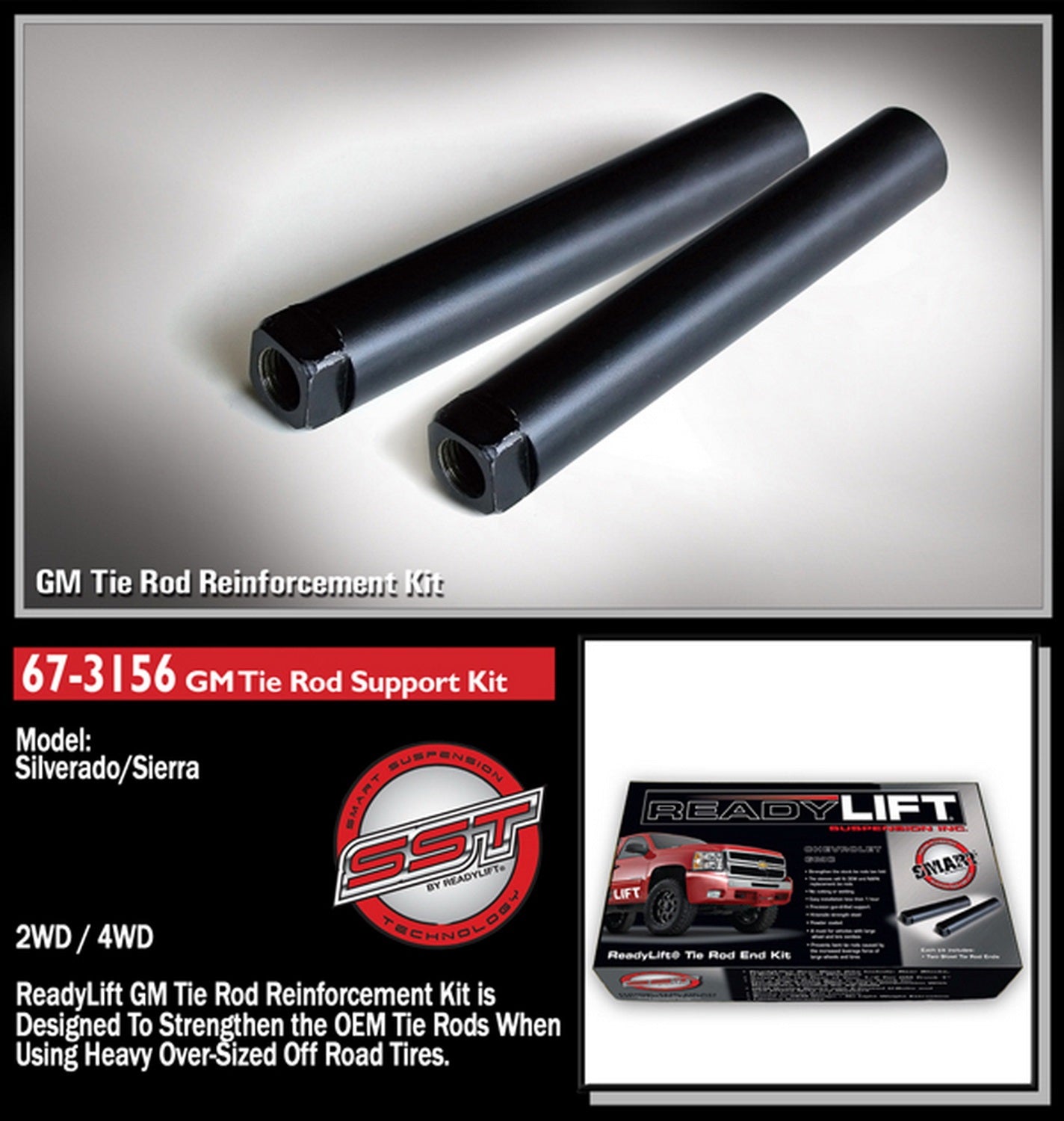 ReadyLift 67-3156 Tie Rod Reinforcing Sleeve -2
