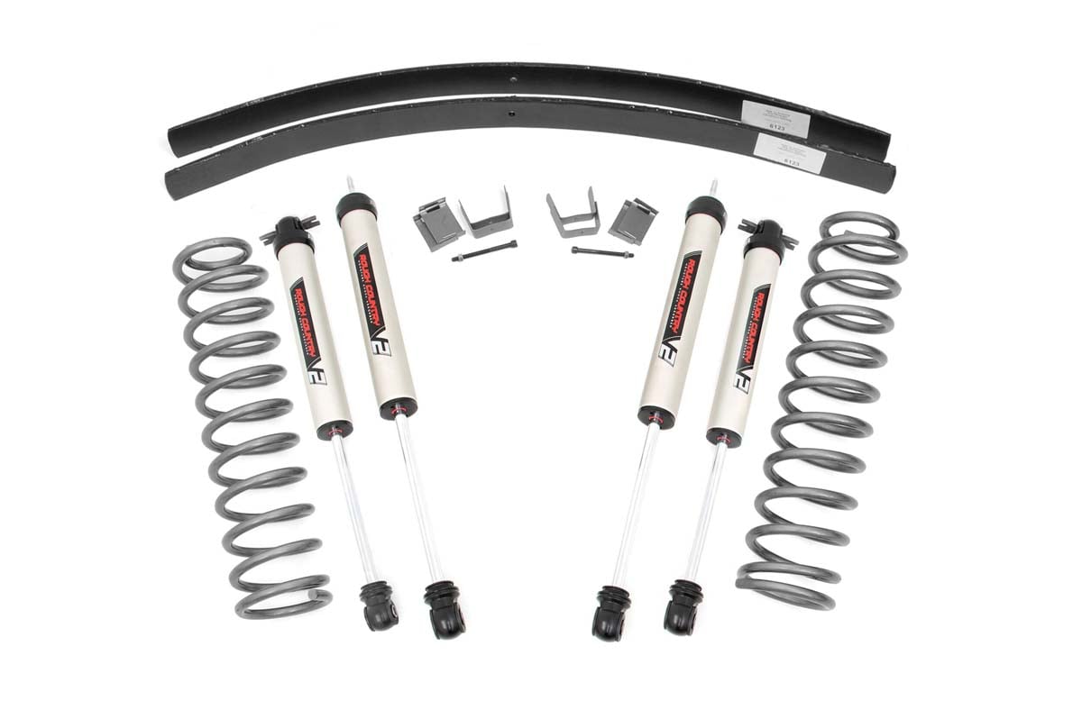 Rough Country 3" Suspension Lift Kit System for 84-01 Cherokee XJ w/V2 shocks 67070
