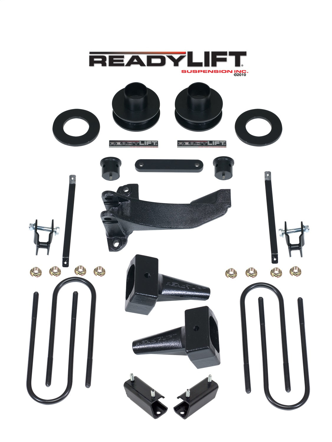 Readylift Suspension Lift Kit 08-10 for Ford F250/F350 2.5" W/4" Blocks 69-2519 -1