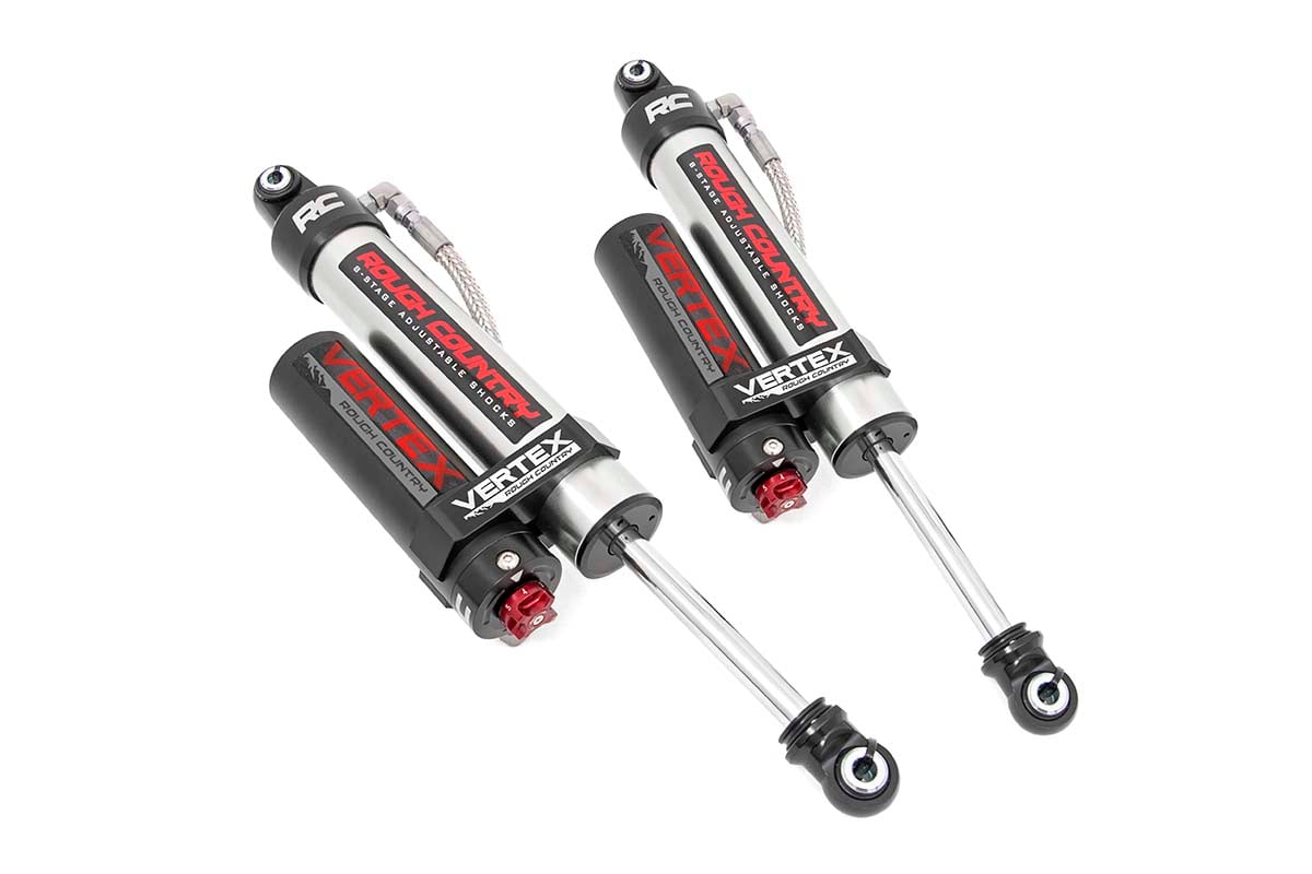 Rough Country Vertex 2.5 Adjustable Rear Shocks | 5-8" | Chevy/GMC 1500 (07-25)