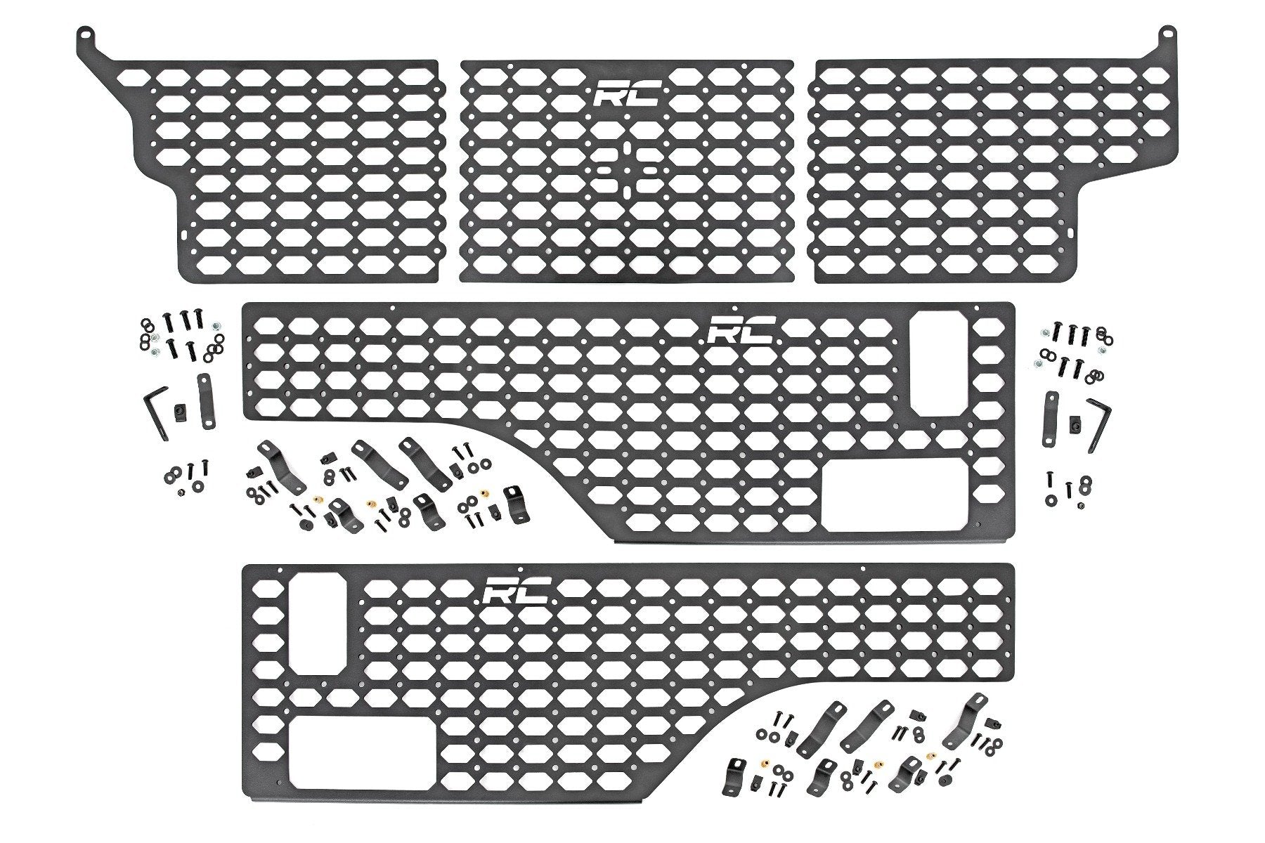 Rough Country Molle Panel Bed Mounting System Jeep 20-23 Gladiator Combo Kit 10634