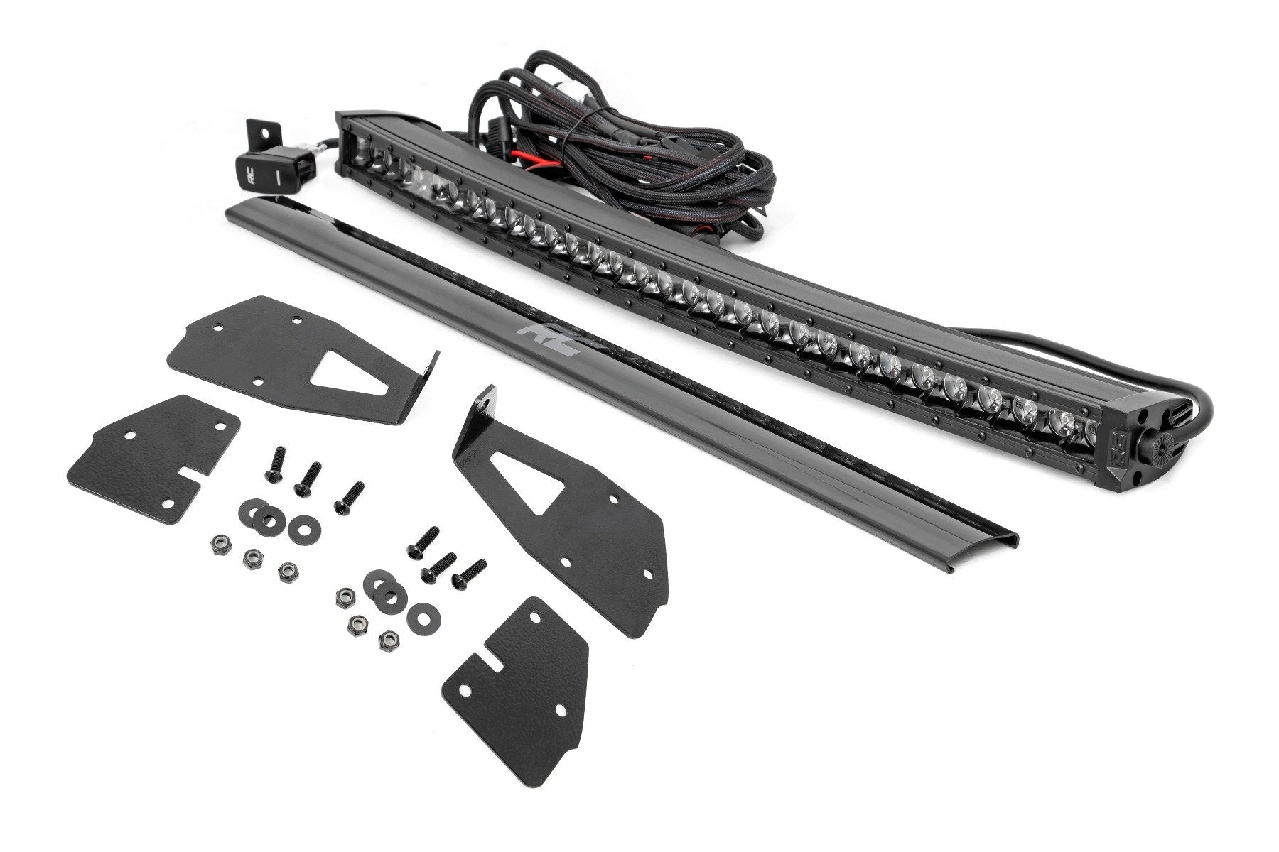 Rough Country Ford 30in LED Hidden Grille Kit w/Black DRL 17-20 F-150 Raptor 70701BLDRL
