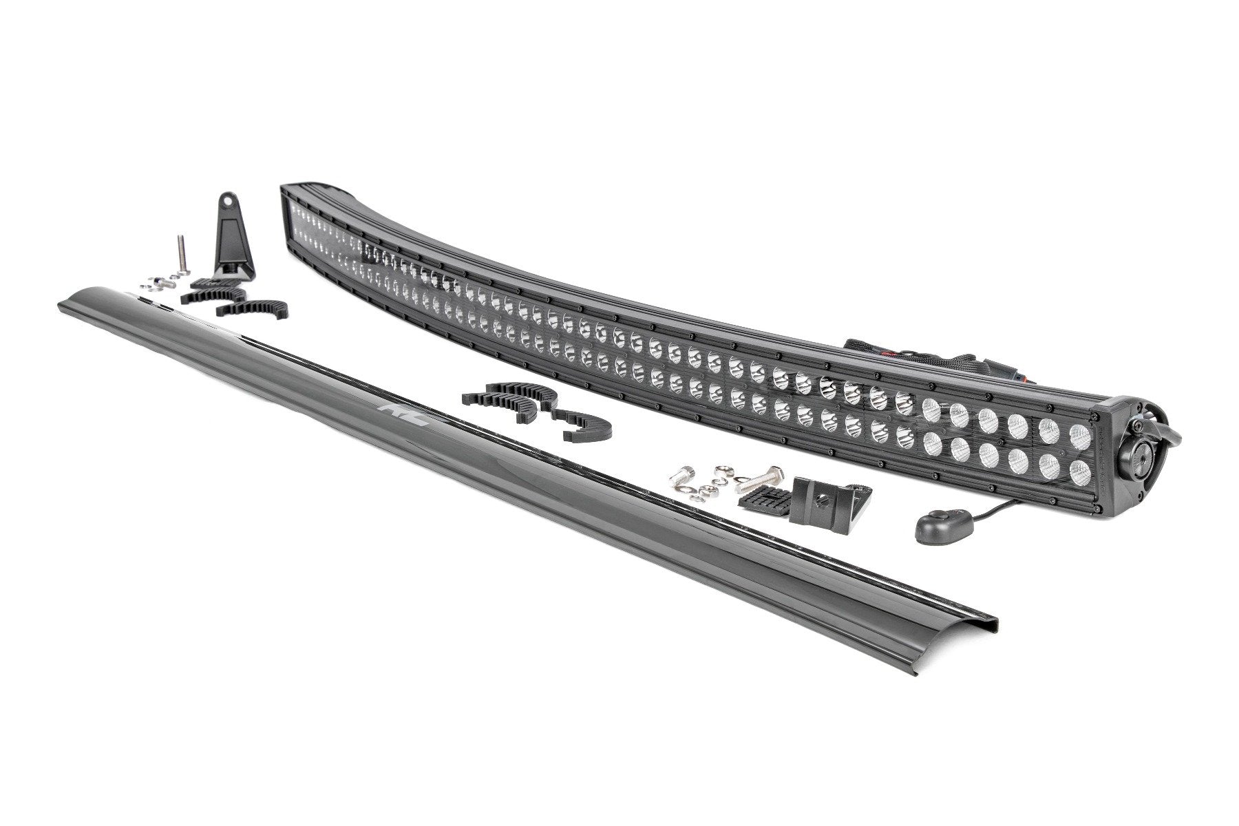 Rough Country 50 in Curved CREE LED Light Bar-Dual Row-23040 Lumens Black Series 72950BL