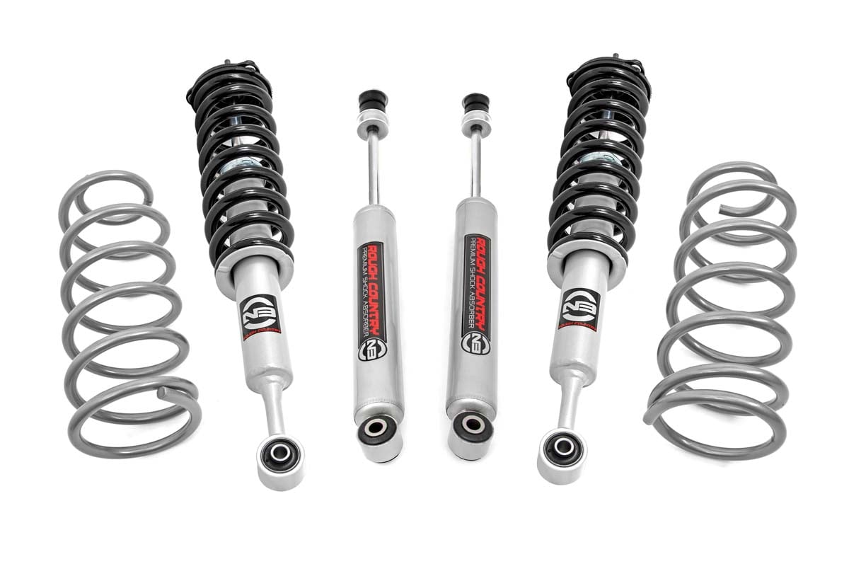 Rough Country Lift Kit 3" w/ Loaded Struts & Rear Coils for Toyota 4Runner 03-09 76031