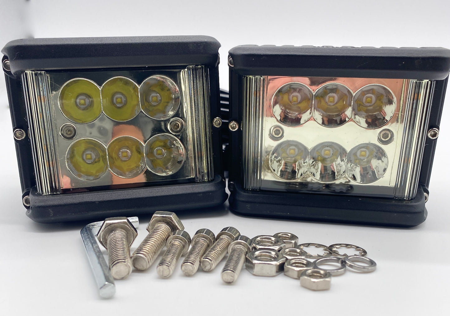 Code 4 LED Pod Lights with Side Shooters (C4-0360-SSA) - Amber