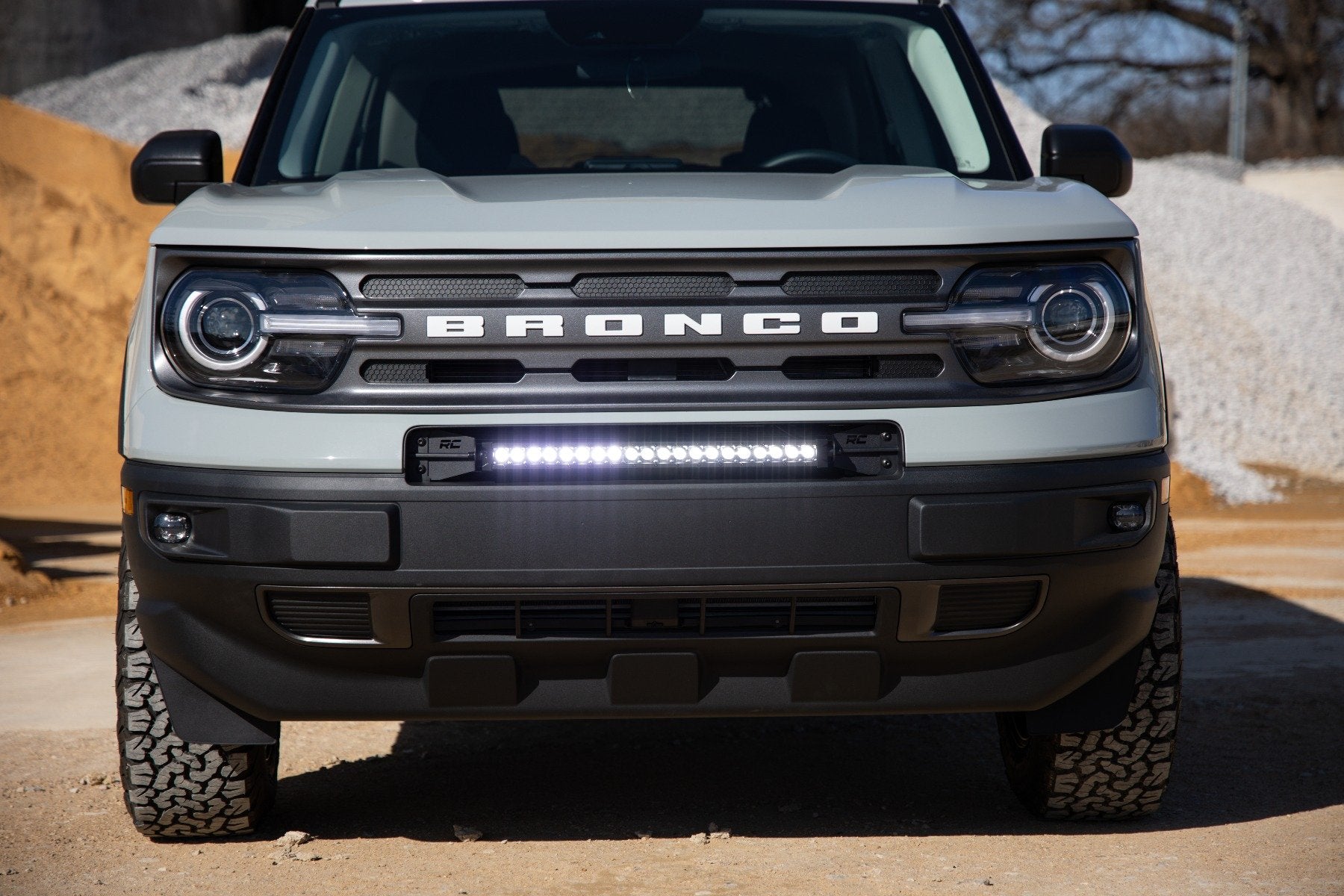 Rough Country LED Light Bumper Mount 20" Single Row Ford Bronco Sport 21-23 82036