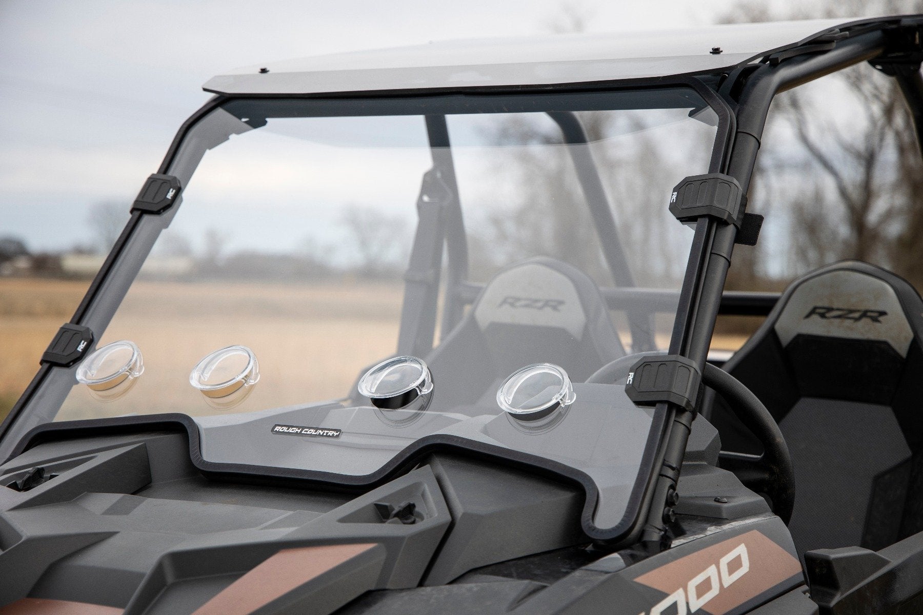 Rough Country Polaris Scratch Resistant Vented Windshield 20-21 RZR 1000XP 98292010