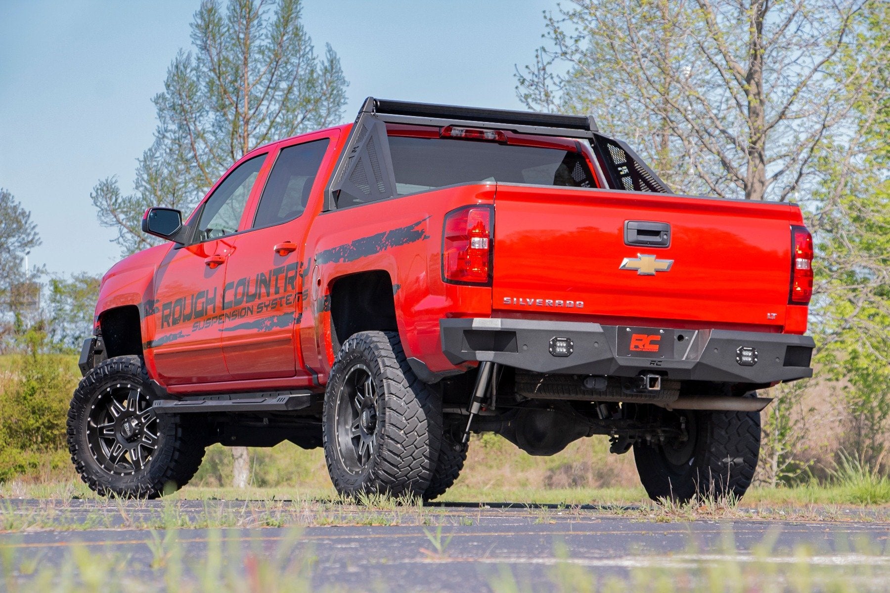 Rough Country Chevy 1500 Pickup Heavy Duty Rear LED Bumper 07-18 10773