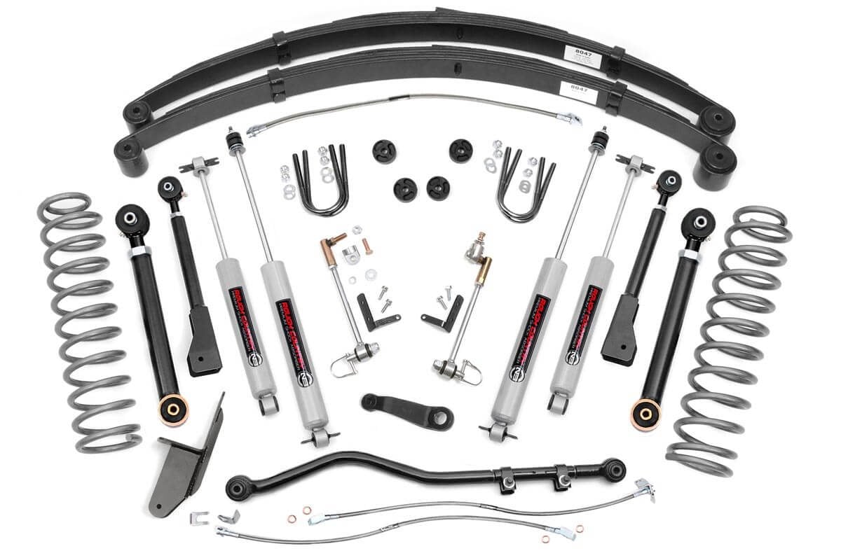 Rough Country 4.5" X-Series Susp Lift Kit w/N3 Shocks fits Cherokee XJ 1984-01 63330