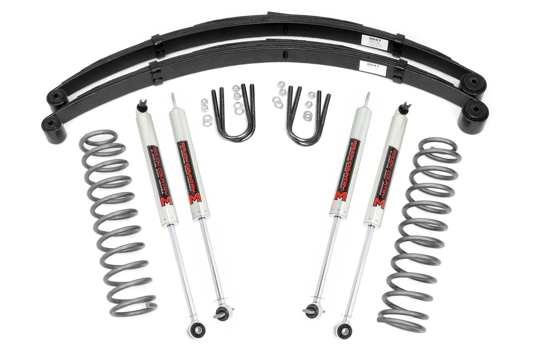 Rough Country 3" Lift Kit RR Springs M1 For Jeep Cherokee XJ 84-01 63040