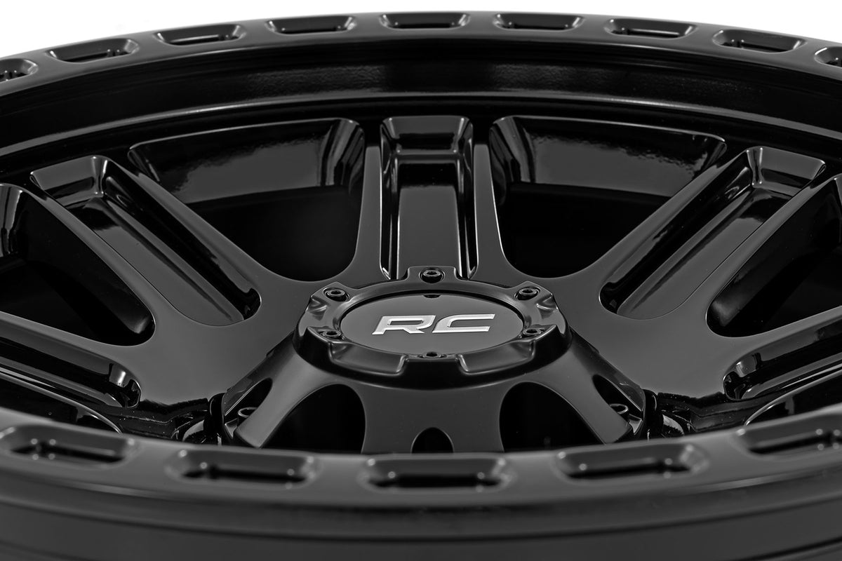 Rough Country 84 Series Wheel | Gloss Black | 17x8.5 | 6x5.5 | +25mm 84172512A