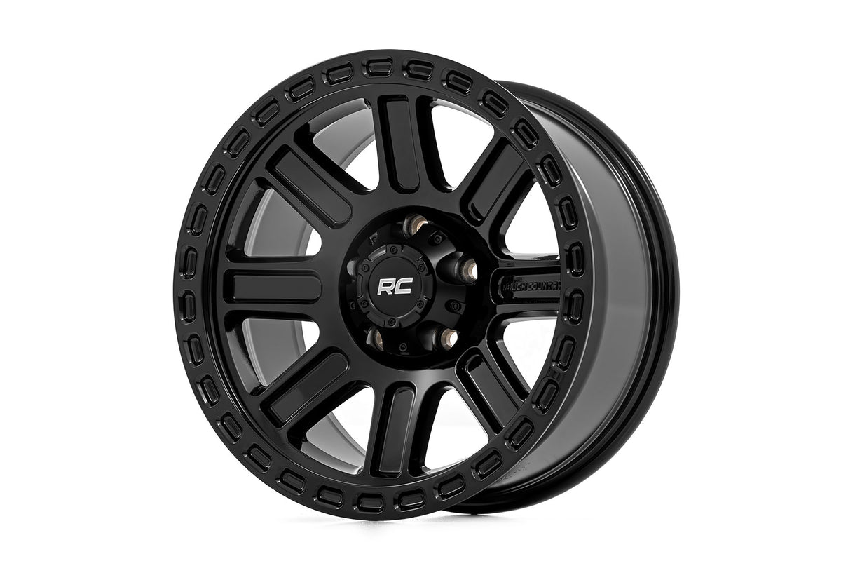 Rough Country 84 Series Wheel | Gloss Black | 17x8.5 | 6x5.5 | +25mm 84172512A