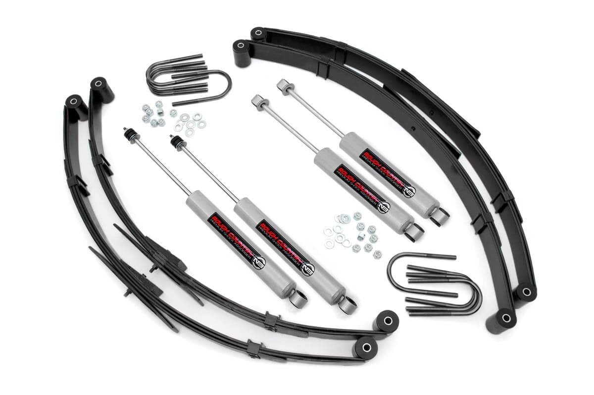 Rough Country 2.5" Suspension Lift Kit For Jeep Wrangler YJ 87-95