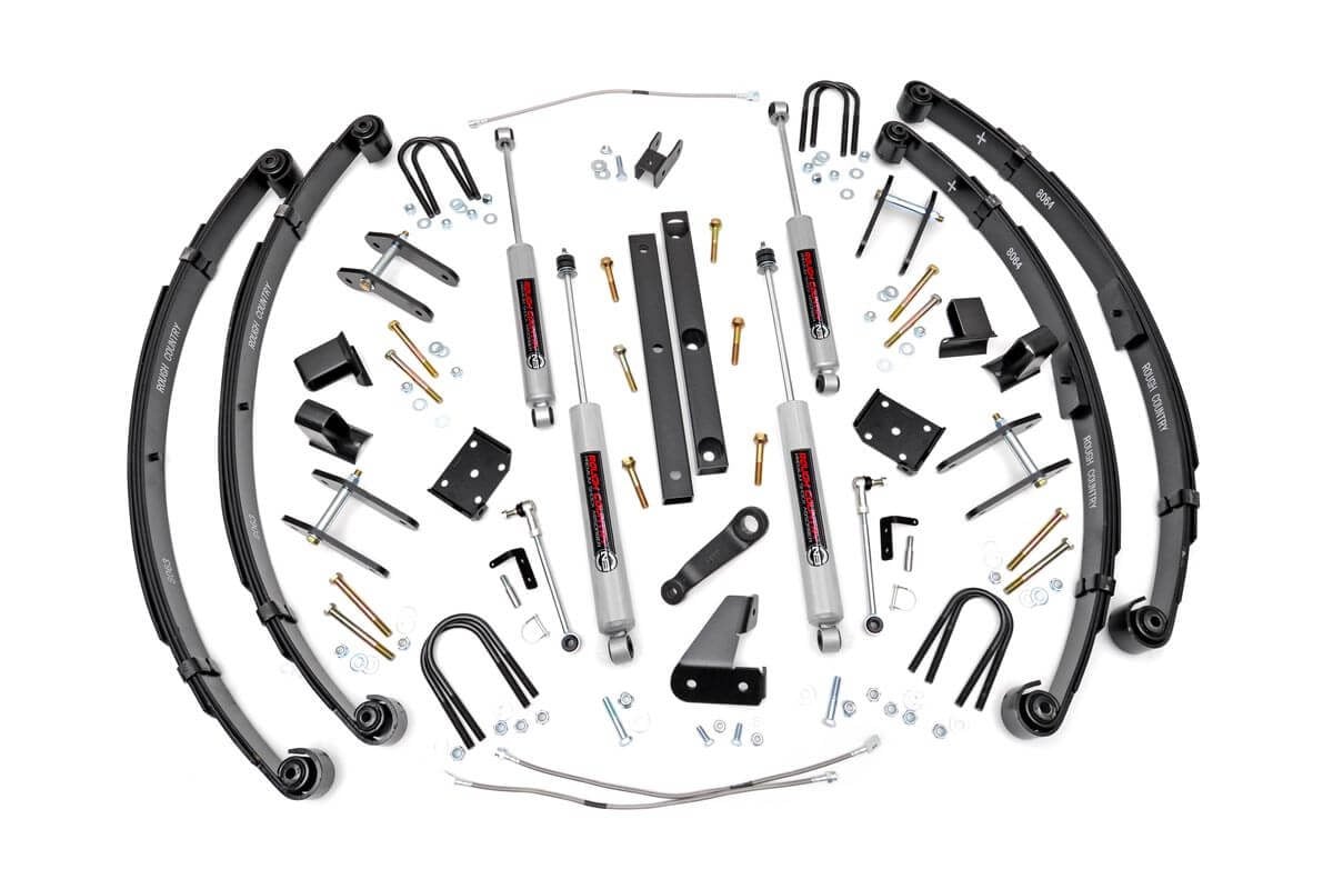 Rough Country 4.5in For Jeep X-series Suspension Lift Kit Power Steering 617.20