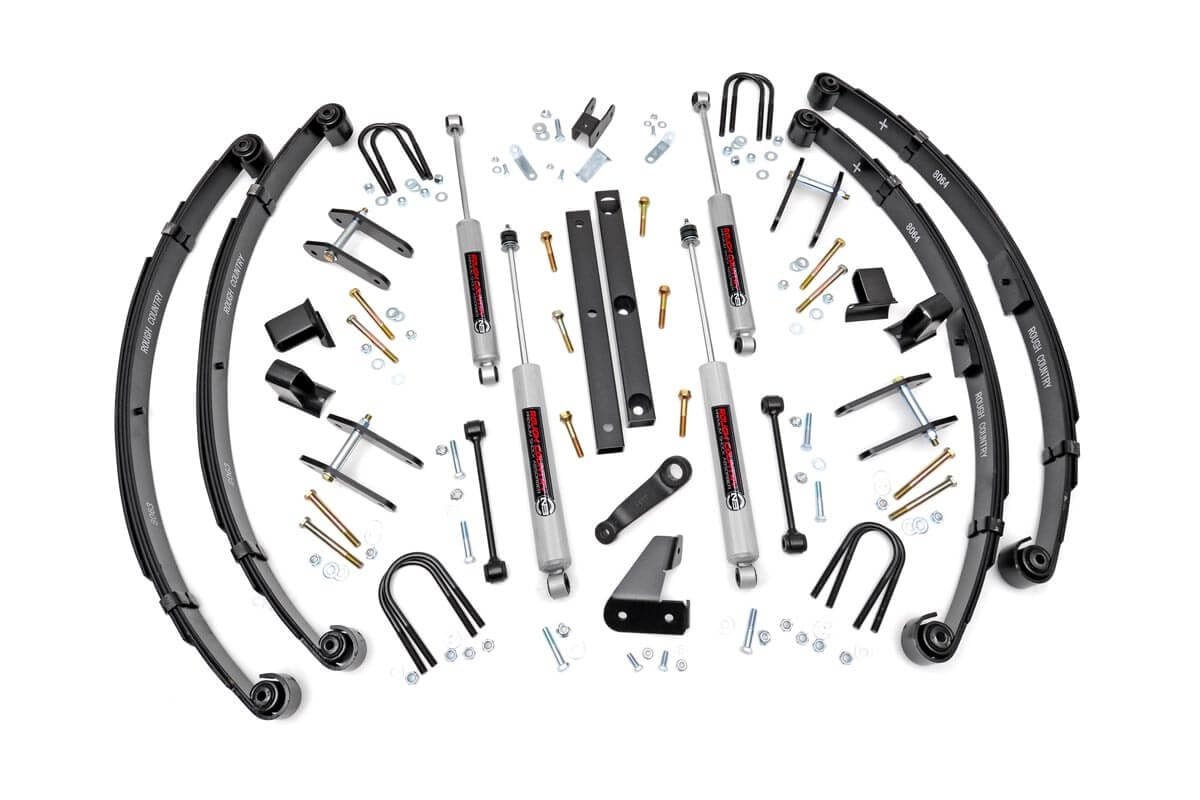Rough Country 4.5in For Jeep Suspension Lift Kit Power Steering 618.20