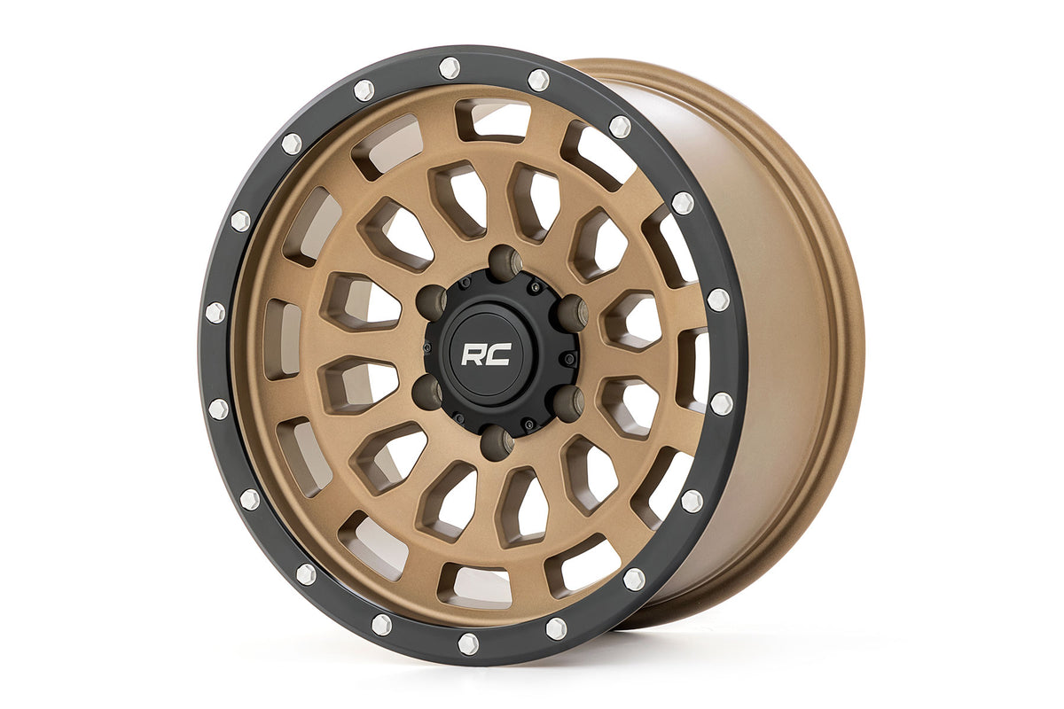 Rough Country 87 Series Wheel Simulated Beadlock Bronze/Black 17x8.5 6x5.5 +0mm 87170912A