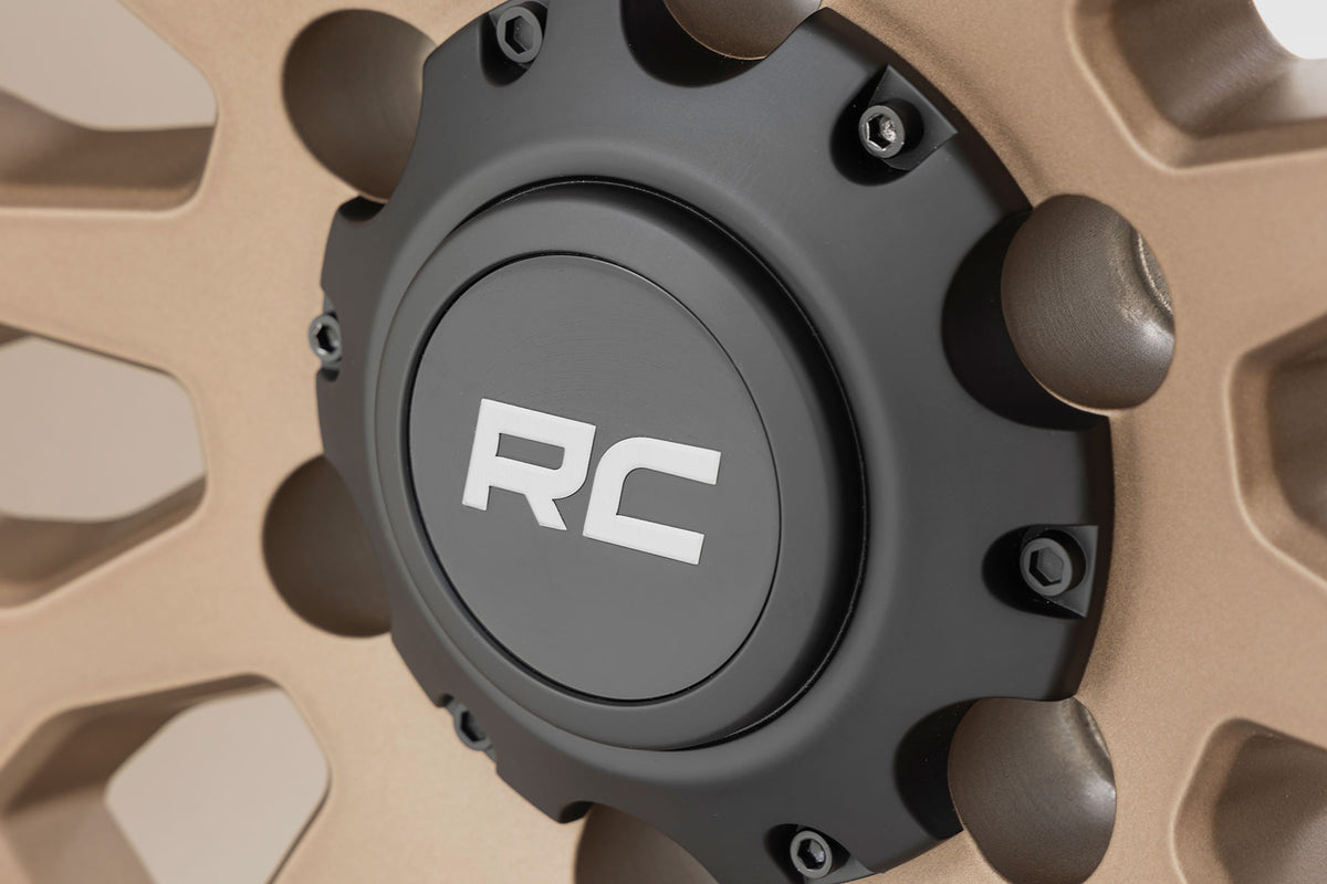 Rough Country 87 Series Wheel Simulated Beadlock Bronze/Black 17x8.5 5x4.5 +0mm 87170913A