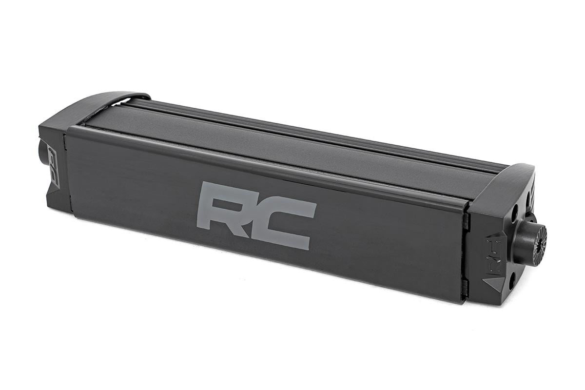 Rough Country 8" Cree LED Light Bar-Single Row, Pair Black Series Cool White DRL 70728BLDRL