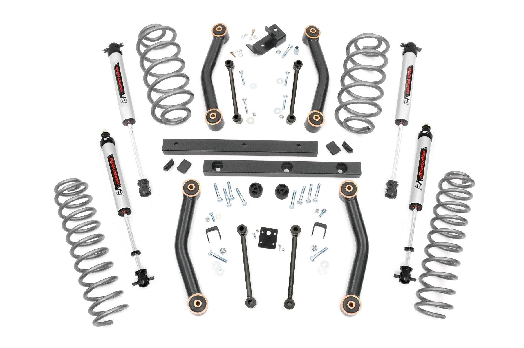 Rough Country 4 Inch Lift Kit With V2 for Jeep Wrangler TJ 4wd (2003-2006) 90777