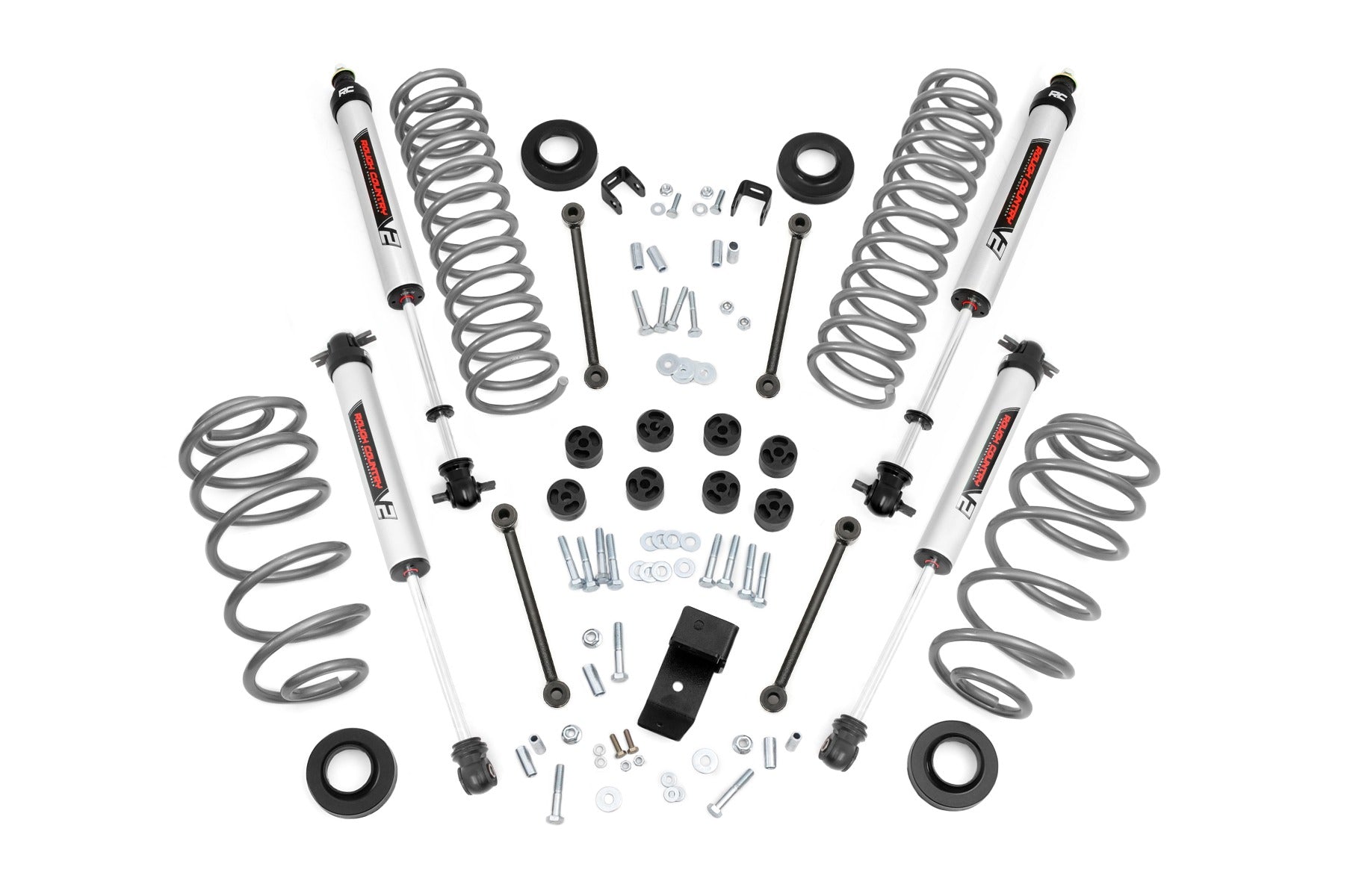Rough Country 3.25" Lift Kit 6 Cyl V2 for Jeep Wrangler TJ 03-06/LJ 04-06 -1