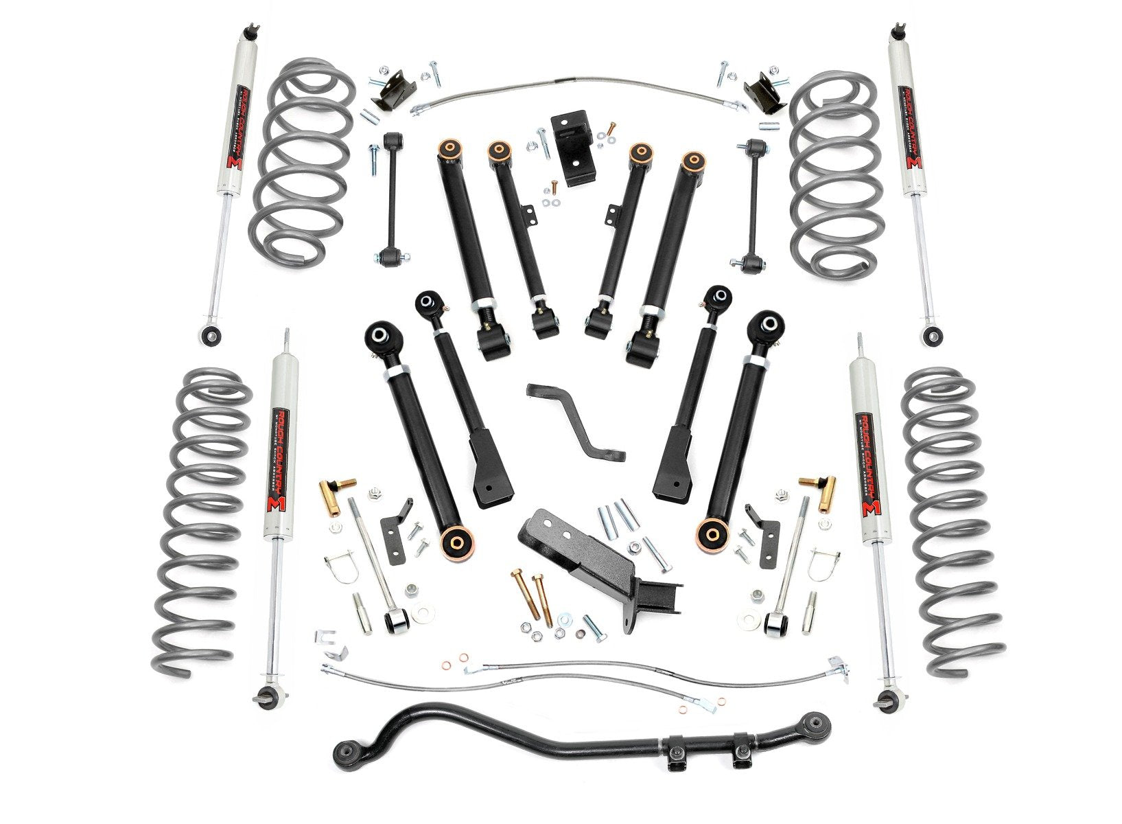 Rough Country 4" Lift Kit X-Series M1 For Jeep Wrangler TJ 4wd 1997-2006 66140