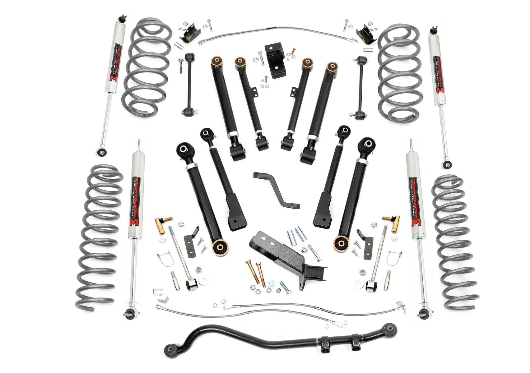 Rough Country 6" Lift Kit X-Series M1 for Jeep Wrangler TJ 97-06/Unlimited 04-06 -1