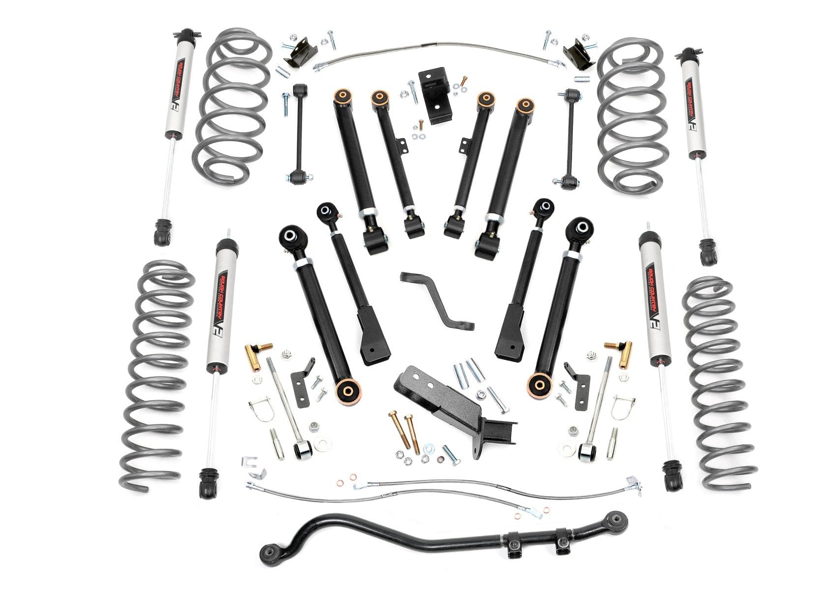 Rough Country 6" Lift Kit X-Series V2 for Jeep Wrangler TJ 97-06/LJ 04-06 -1