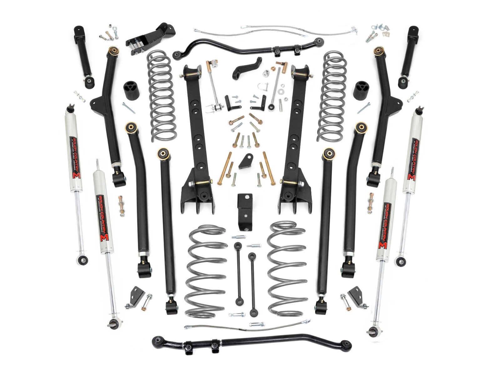 Rough Country 4" Lift Kit Long Arm M1 for Jeep Wrangler TJ 4WD 1997-2006 -1