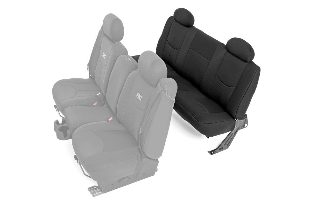Rough Country GM Neoprene Rear Seat Cover Black 99-06 1500 91014