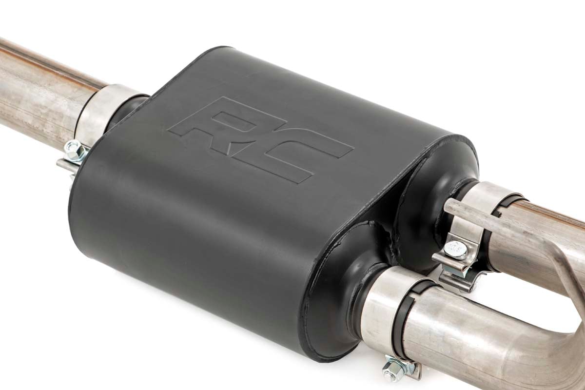 Rough Country Dual Cat-Back Exhaust Blk Tips 99-06 GM 1500 Ext Cab/SB 4.8L/5.3L 96005