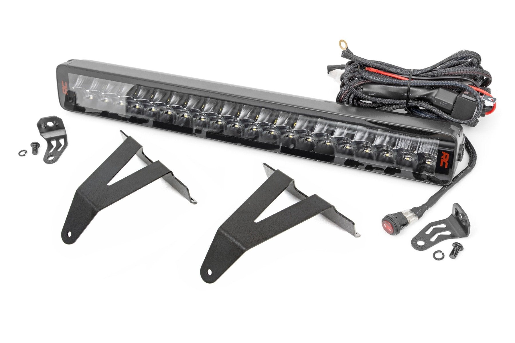 Rough Country LED Light Bumper Mount 20" Spectrum Dual Row Ram 1500 19-23 80779