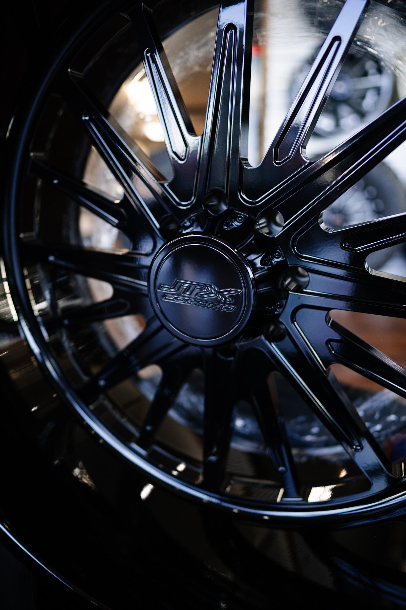 JTX Forged Wheels Chrono Series 28x14 "Black Out" Customs Set Of 4 -3