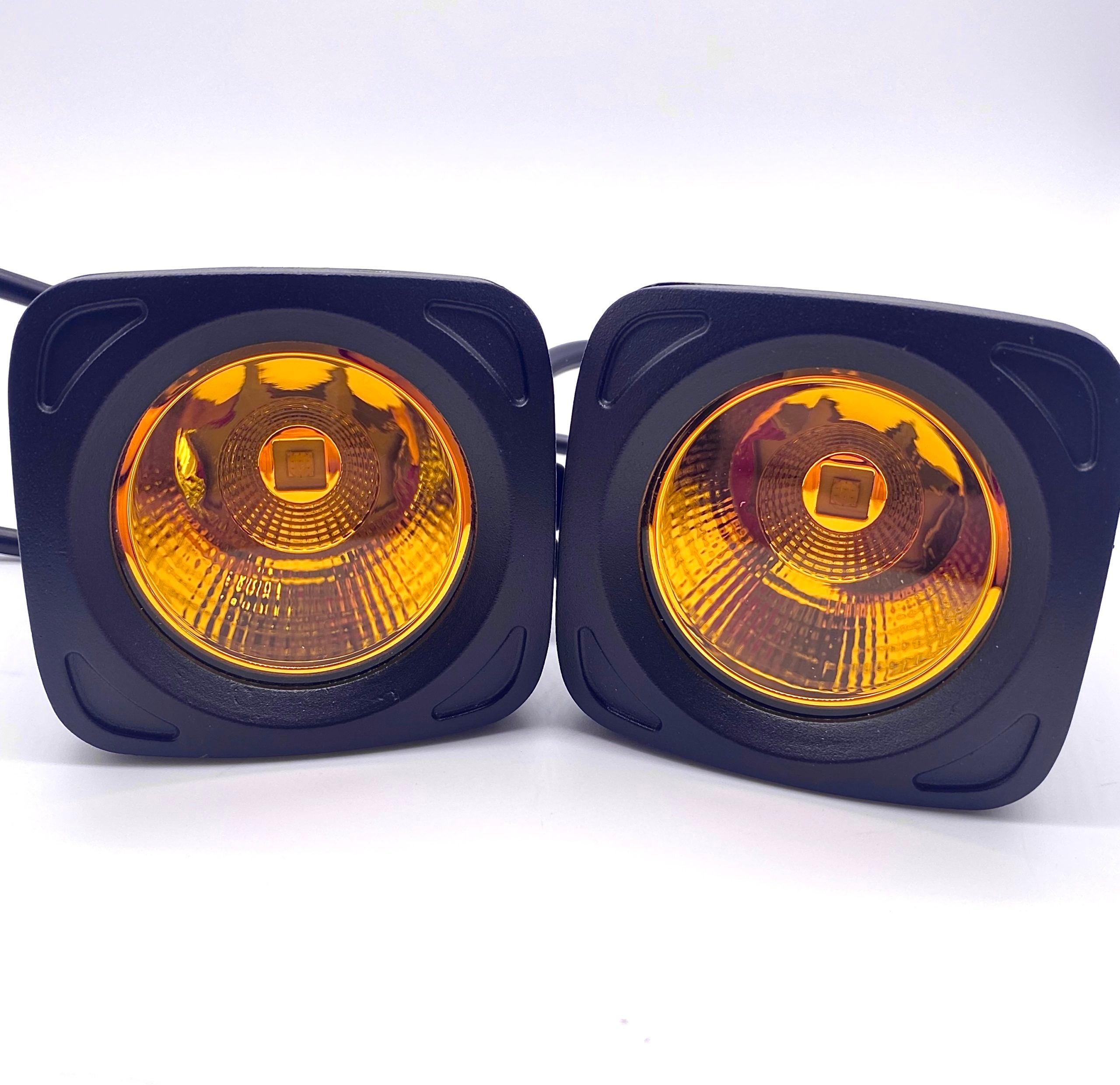 Code 4 LED 4 inch 35 watt Spot Pod Light (C4-EXP35SQ-CA) - Amber Square -1