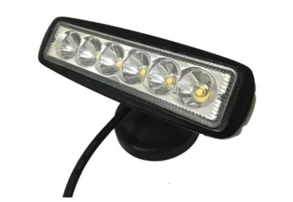 Code 4 LED Supply Clear Single Row Light Bars - 6 inch 30 watt -1